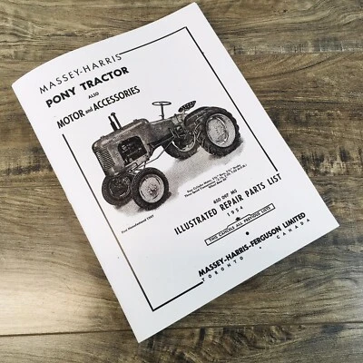 Massey Harris Pony Tractor Parts Catalog Repair List Manual Motor Accessories - Image 1 of 4