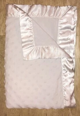 Manta de bebé Bright Future crema blanco roto Minky Dots satinado felpa Lovey Foto 1 de 4