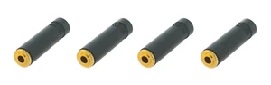 (4 Pack) Neutrik Rean NYS240BG 3.5mm Stereo Cable Extension Jack Gold Contact - Picture 1 of 1