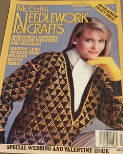Vintage McCalls Needlework And CraftsMagazine Patterns Instructions Februar 1986 - Picture 1 of 2