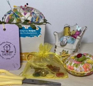 3 Sewing Pin cushions Rocking Chair Notions 84 - Picture 1 of 17