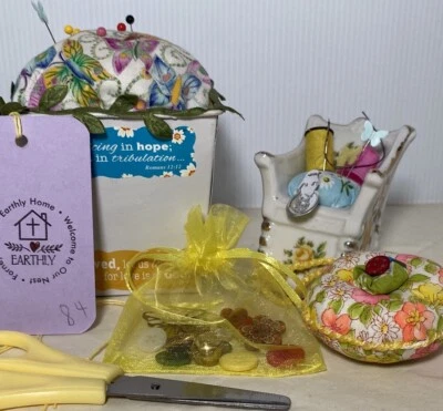 3 Sewing Pin cushions Rocking Chair Notions 84 - Image 1 of 4