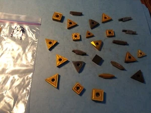 CARBIDE INSERTS LOT OF 25 mixed lot, follow, iscar, kennametal, sumitomo,lot#19 - Picture 1 of 11