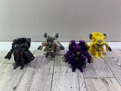 transformers bot shots lot Blitzwing, Megatron, Bumblebee & Starscream Cover