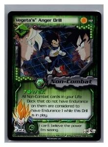 1x DBZ CCG VEGETA'S IRA DRILL 112 HOLO FOIL JUEGOS CELULARES RAROS SAGA DRAGONBALL Z - Imagen 1 de 1