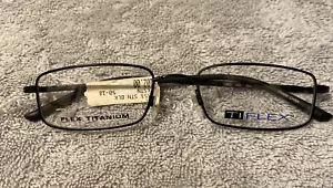 TI Flex 1553 Satin Black New Eyeglasses Frames - 50-18-135 - Retail $102 - Picture 1 of 3