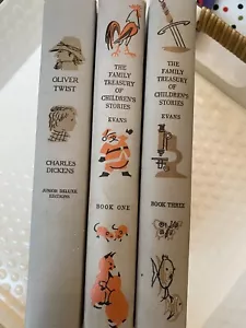 3-Vintage 1956 Familienschatzkammer Kindergeschichten Buch 3 Buch 1 Inszenierung - Bild 1 von 22
