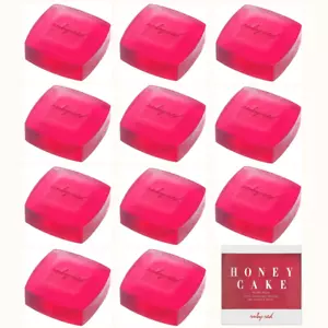 Shiseido Honey Cake Translucent Fragrance Rubby Red Soap 100g Set Of 12 - Picture 1 of 3