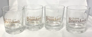 4 vajilla de bar para el hogar de vidrio borrado transparente con licue crema irlandesa de Saint Brendan's - Imagen 1 de 4