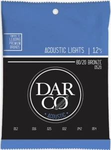 Darco By Martin 12-54 Light 80/20 Bronze Acoustic Guitar Strings D520 - Imagen 1 de 1