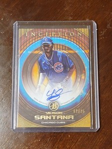 2022 Bowman Inception Yeison Santana Foilfractor /25 Prospect Auto Cubs