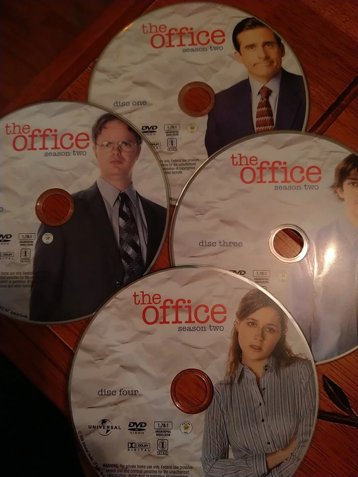 The Office Season Two 2 (DVD, 2006, 4-Disc Set) Steve Carell Sitcom Discs Only - Image 1 of 1