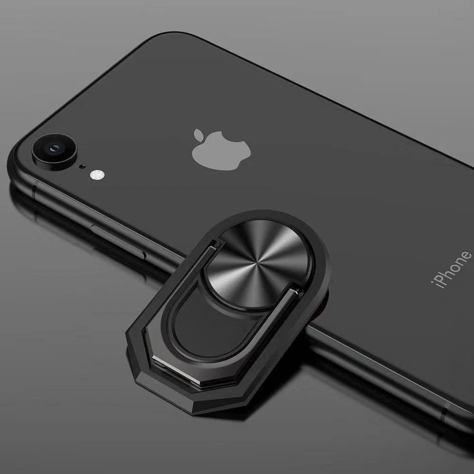 Universal 360 Cell Phone Magnetic Finger Ring Holder Stand Slim Car Metal Plate - Image 1 of 4