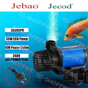 JEBAO SUPER ECO 35W 3500L/H SUBMERSIBLE WATER FEATURE POND PUMP 10M Power Cord - Picture 1 of 3