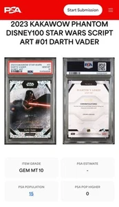 2023 Kakawow Darth Vader Script Art - Picture 1 of 3