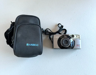 Canon Sure Shot 105 Zoom S AF 35mm Point & Shoot Film Camera TESTED & Working - Image 1 of 4