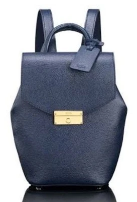 TUMI Women’s Navy Leather Limited Edition Mini Backpack 79113NVY - Image 1 of 4
