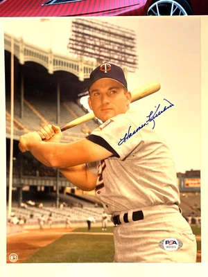 Harmon Killebrew signed 8x10 photo Minnesota Twins - PSA COA - Image 1 of 2