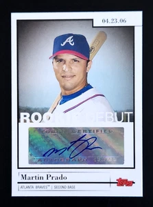2006 Topps Rookie Debut #DA-MP Martin Prado RC Autograph Braves - Picture 1 of 2