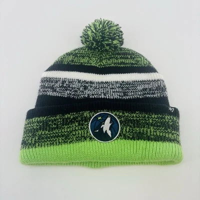 Minnesota Timberwolves New Era Pom Hat Knit Beanie NBA Multicolor - Image 1 of 4