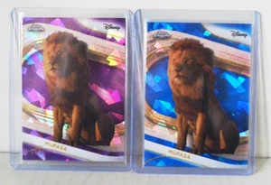 2025 Topps Cromo Zafiro Disney Rey León #198 Mufasa Púrpura 11/15 y Tarjetas Base - Imagen 1 de 3