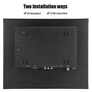 17in Resistive 4:3 Touch Screen 1280x1024 Embedded Metal Industrial Monitor F AU - Picture 1 of 12