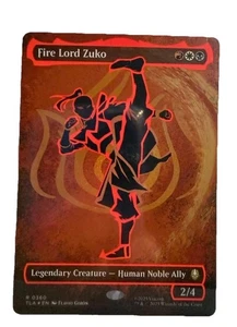 Fire Lord Zuko (Borderless) (Neon Ink Foil) Avatar: The Last Airbender Foil NM - Picture 1 of 2