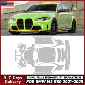 Matte PPF Precut Full Car Kit For BMW M3 G80 2021-2025 Paint Protection Film - Foto 1 di 22