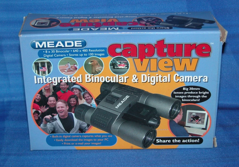 MEADE CAPTURE VIEW 8x30 INTEGRATED BINOCULAR & DIGITAL CAMERA - Image 1 of 4