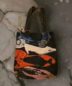 Andy Warhol x Loop Collab Tote Bag High Heel Dollar Sign Art Museum Look Poor - Bild 1 von 11