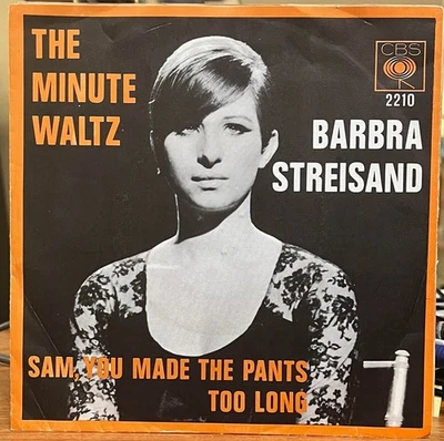 BARBRA STREISAND - The Minute Waltz 45 Holland 7" - Image 1 of 3