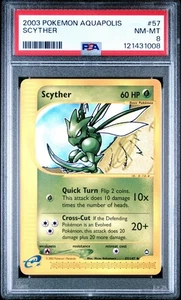 (PSA 8) Pokémon: Aquapolis – Scyther #57 - Picture 1 of 2