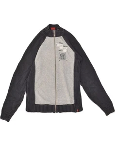 LEVI'S Boys Graphic Cardigan Sweater 13-14 Years Navy Blue Colourblock ZN60 - Picture 1 of 3