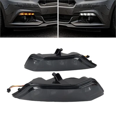 Left Right Daytime Running Lights With Turn Signal For Ford Mustang 2015-2017 √ - Image 1 of 4