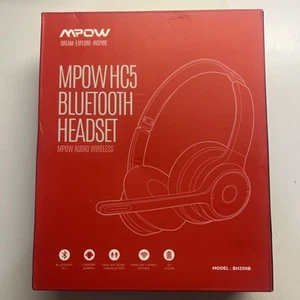 Mpow Pro Trucker Bluetooth 5.0 Headset Wireless On Ear Headphone Noise Canceling - Picture 1 of 2