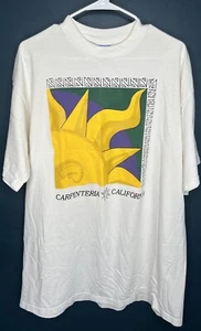 White Single Stitch T Shirt Size 2XL Vintage California Graphic Sun - Picture 1 of 4