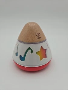 Hape Twist and Spin Wind Up Rotating Rainbow Wooden Baby Working Music Box - Picture 1 of 6