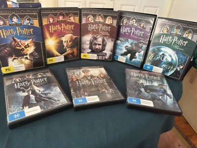 Harry Potter DVD 8 Film Collection Complete Series 1-7 - image 1 of 4