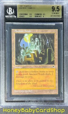 MTG Tempest 1997 Ancient Tomb BGS 9.5 GEM MINT Silver Age Iconic Staple - Image 1 of 4