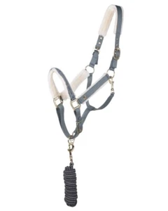 Halfter-Set mit Kunstfell und goldenen Beschlägen ARBO-INOX® - Bild 1 von 4