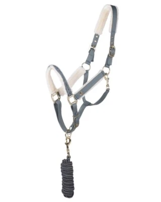 Halfter-Set mit Kunstfell und goldenen Beschlägen ARBO-INOX® - Bild 1 von 3