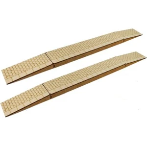 OO Gauge Model Railway Platforms x2 MDF Wooden Kit - WWScenics 1:76 Scale - Picture 1 of 1
