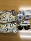 Set of 5 Steampunk Cameo Sets, Flip Up Glasses and Rings Costume Accessory- NEW!