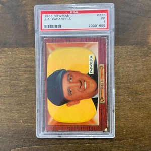 1955 Bowman J.A. Paparella #235 *Umpire* PSA 1 PR
