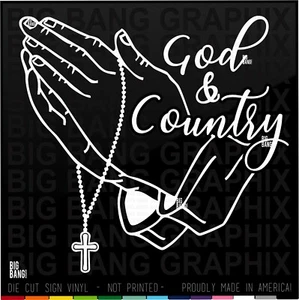 Proud American Vinyl Decal Sticker CHRISTIAN Libertarian Land of the Free USA - Picture 1 of 4