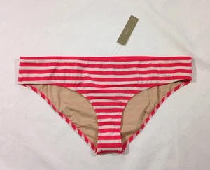 NUEVO CON ETIQUETAS J. Braguita de bikini Crew Sailor a rayas surf hipster en rojo eléctrico marfil-XL - Imagen 1 de 1