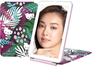 Impressions Vanity Hello Kitty Touch Pad Mini Tri-Tone Makeup Mirror Animal Pink - Picture 1 of 1