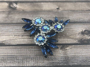 Fantastic Vintage Sparkling Rhinestone CHUTZPAH Brooch In A Silvertone Setting ~ Rare Brooch To Find ~ FREE Shipping!!