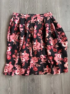 Kate Spade Floral Pleated Silk Skirt Size 12 - Picture 1 of 6