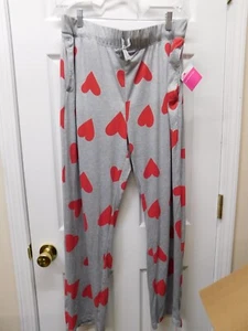 WAY TO CELEBRATE!Scattered Hearts Valentines Sleep Pants-L (36-38)-NWT - Picture 1 of 3